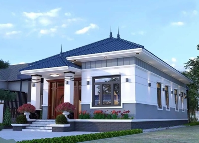 Biet thu mai Nhat 1 tang 4