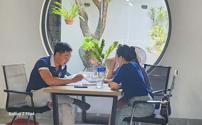 quy trình làm việc với khách hàng - tu van thong tin