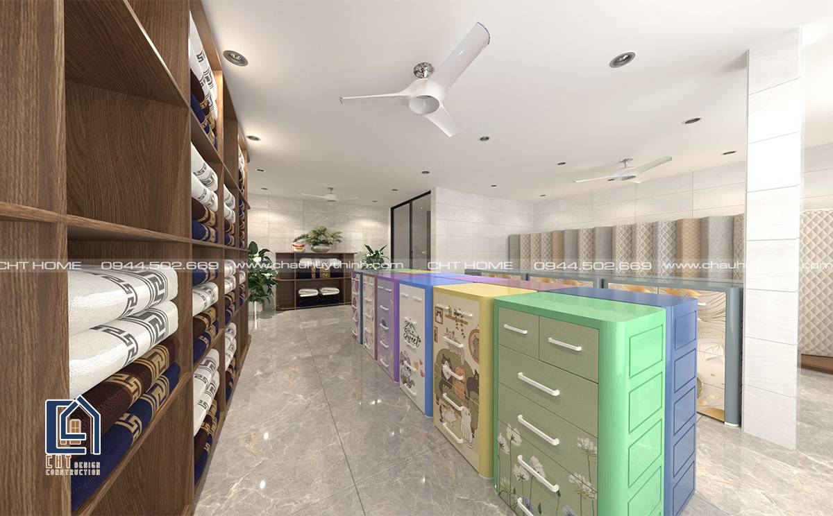 Showroom cua hang do gia dung ket hop nha o