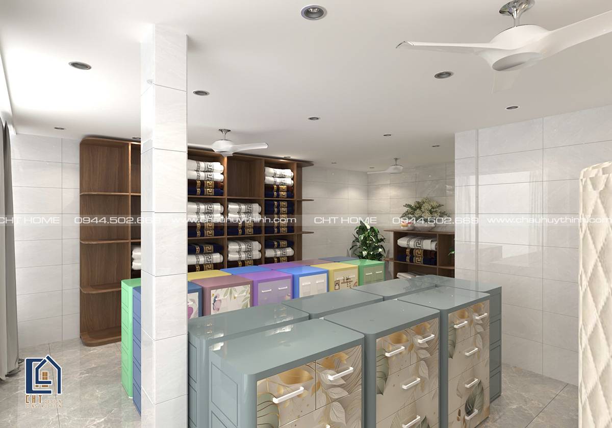 Showroom cua hang do gia dung ket hop nha o