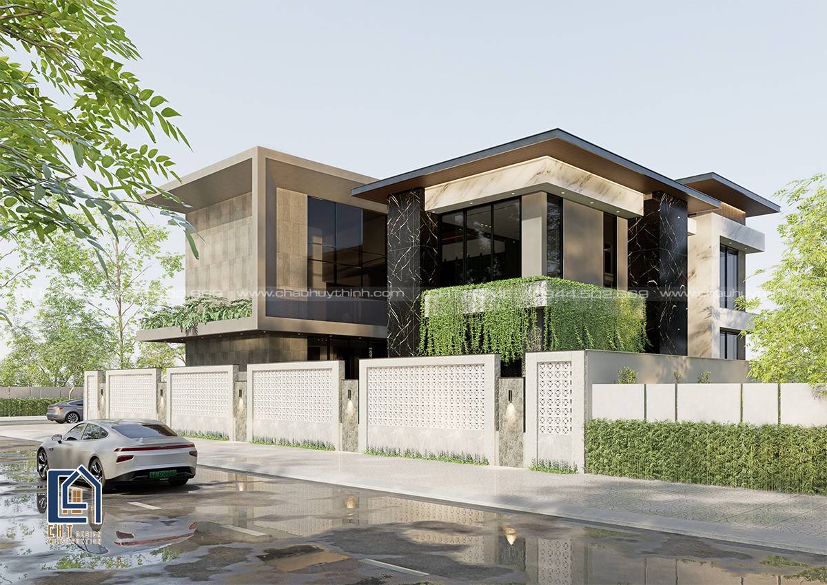Thiet ke Villa 2 tang