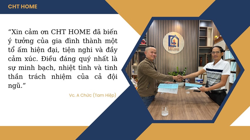 khách hàng nhận xét CHT HOME