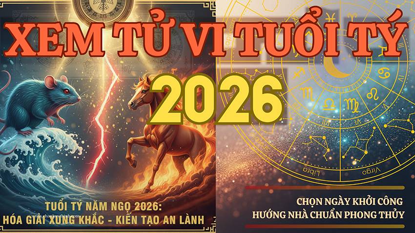 Xem Tử Vi Tuổi Tý 2026: Chọn Ngày Khởi Công, Hướng Nhà Chuẩn Phong Thủy