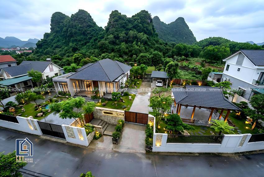 thiết kế nhà vườn mái Nhật rộng hơn 200m²