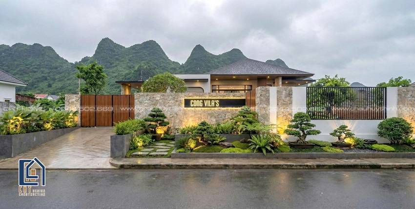 thiết kế nhà vườn mái Nhật rộng hơn 200m²