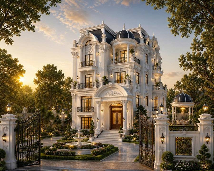 Mau villa xu huong 2027 thiet ke dep hien dai nhat
