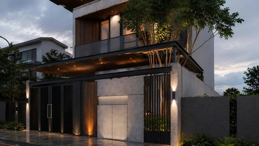 Mau villa xu huong 2027 thiet ke dep hien dai nhat